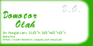domotor olah business card
